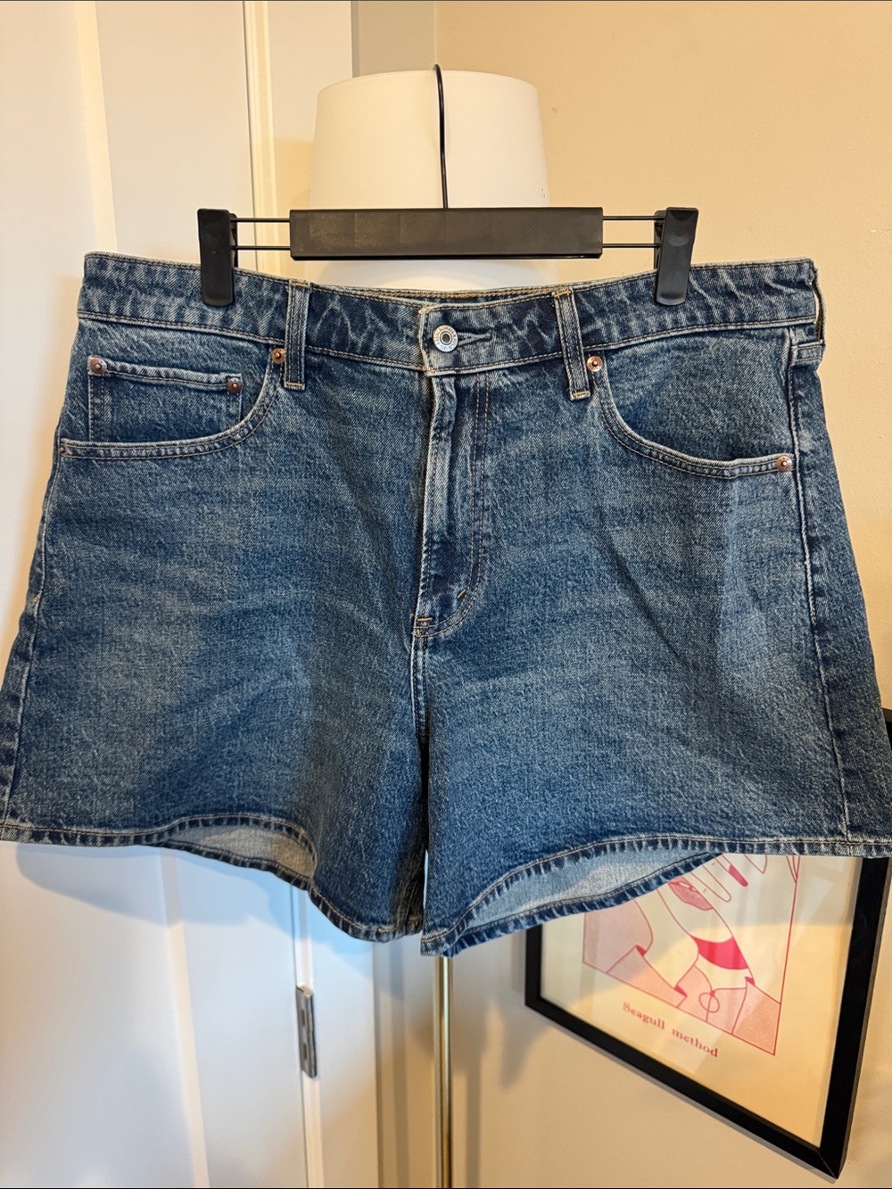 Abercrombie & Fitch High Rise Dad Short, Curve Love, Size 32